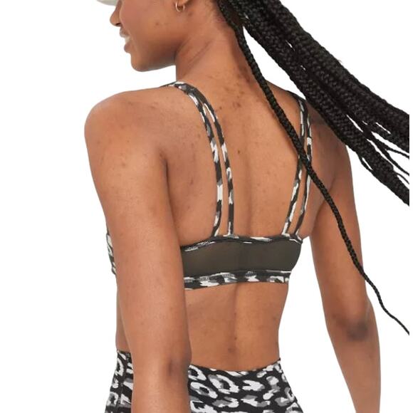 OFFLINE By Aerie Goals Plunge Sports Bra - Gray NWT Size Medium - Picture 2 of 8